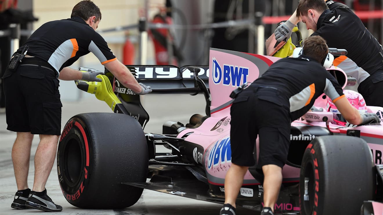 Esteban Ocon (FRA) Force India VJM10 rear at Formula One Testing, Day Two, Bahrain International Circuit, Sakhir, Bahrain, Wednesday 19 April 2017. © Sutton Motorsport Images