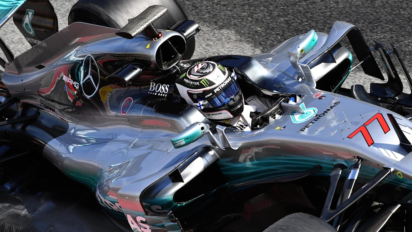 Valtteri Bottas (FIN) Mercedes-Benz F1 W08 Hybrid at Formula One Testing, Day Four, Barcelona, Spain, 2 March 2017. © Sutton Images