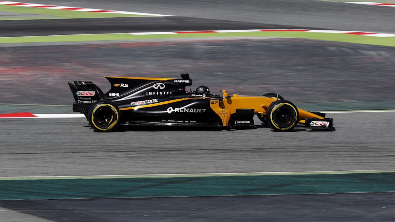Nico Hulkenberg (GER) Renault Sport F1 Team RS17 at Formula One Testing, Day Four, Barcelona, Spain, 2 March 2017. © Sutton Images