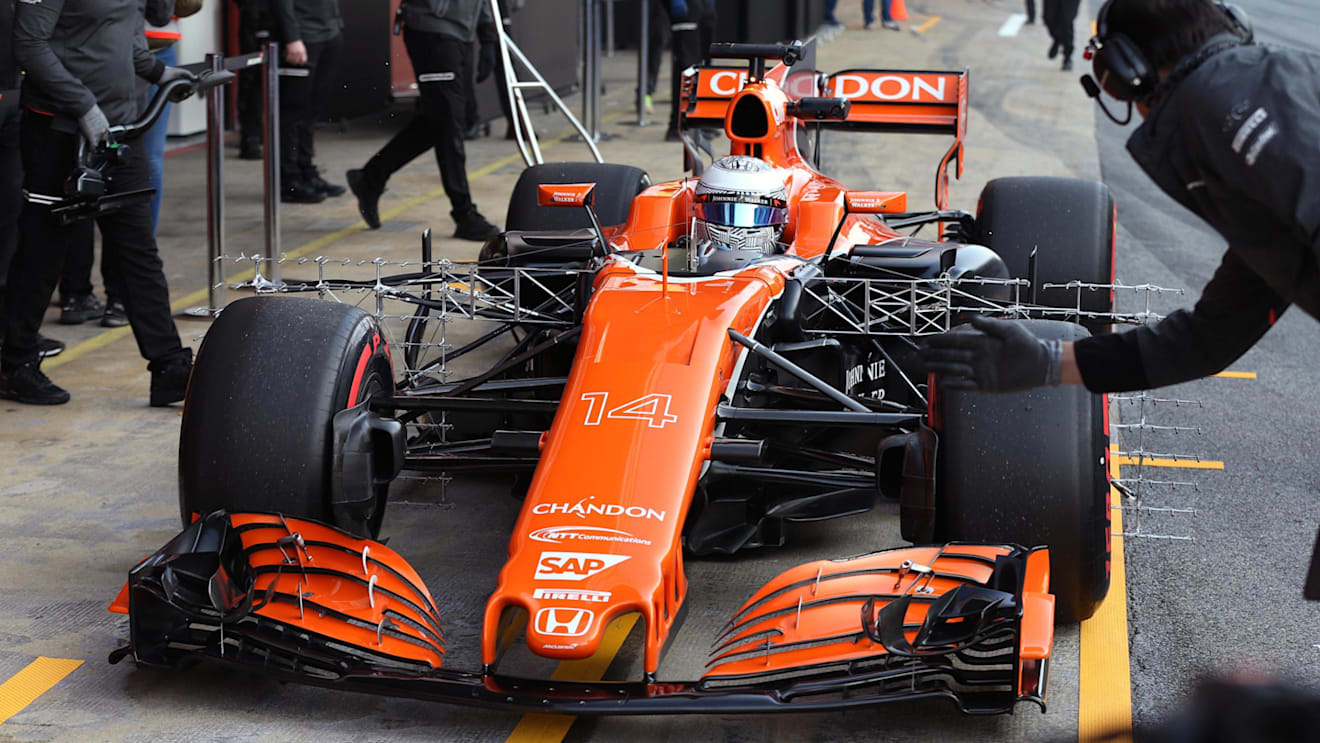 Fernando Alonso (ESP) McLaren MCL32 at Formula One Testing, Day One, Barcelona, Spain, 27 February 2017. © Sutton Images