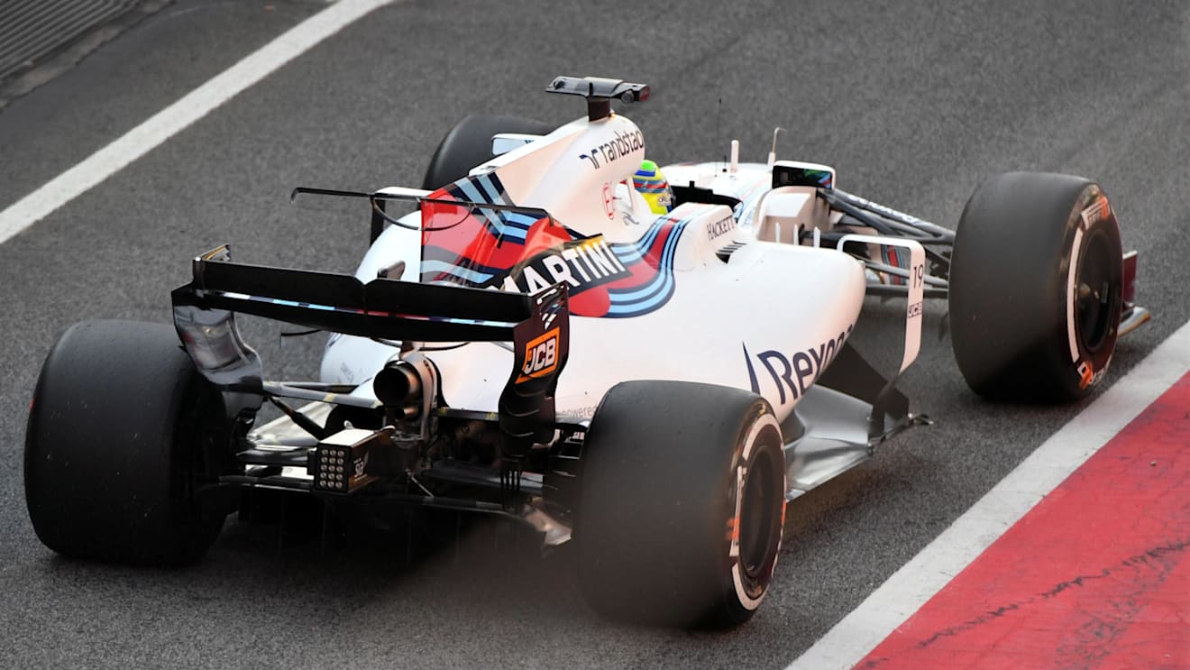 Felipe Massa (BRA) Williams FW40 rear at Formula One Testing, Day One, Barcelona, Spain, 27 February 2017. © Sutton Images