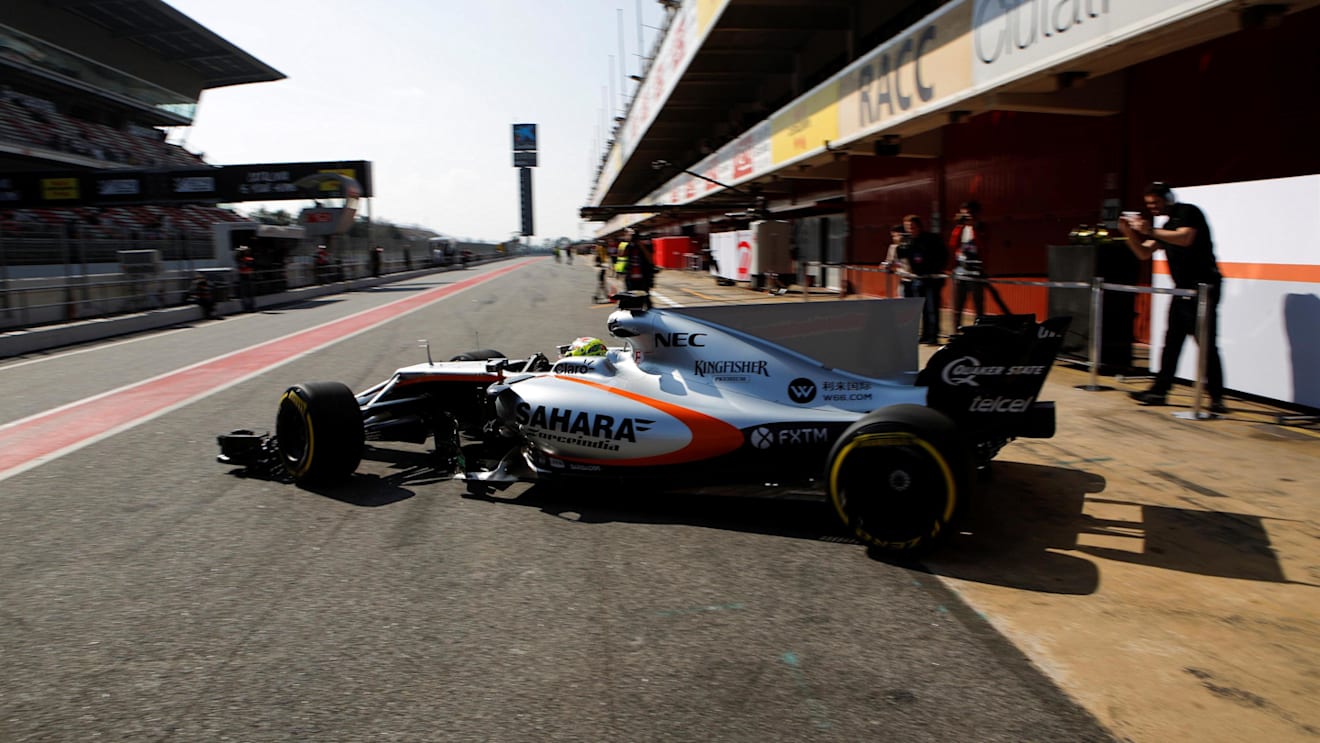 Sergio Perez (MEX) Force India VJM10 at Formula One Testing, Day One, Barcelona, Spain, 27 February 2017. © Sutton Images