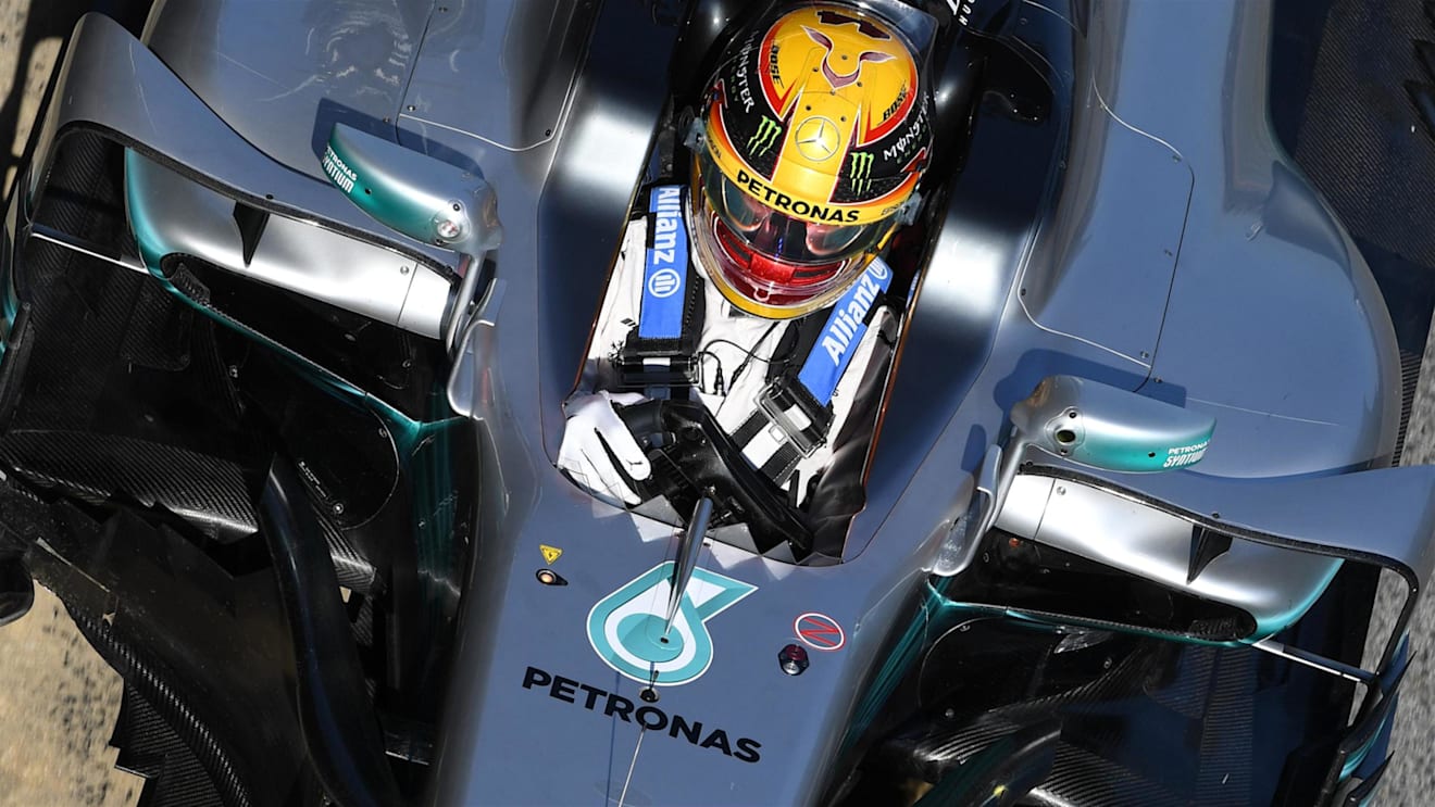 Lewis Hamilton (GBR) Mercedes-Benz F1 W08 Hybrid at Formula One Testing, Day One, Barcelona, Spain, 27 February 2017. © Sutton Images