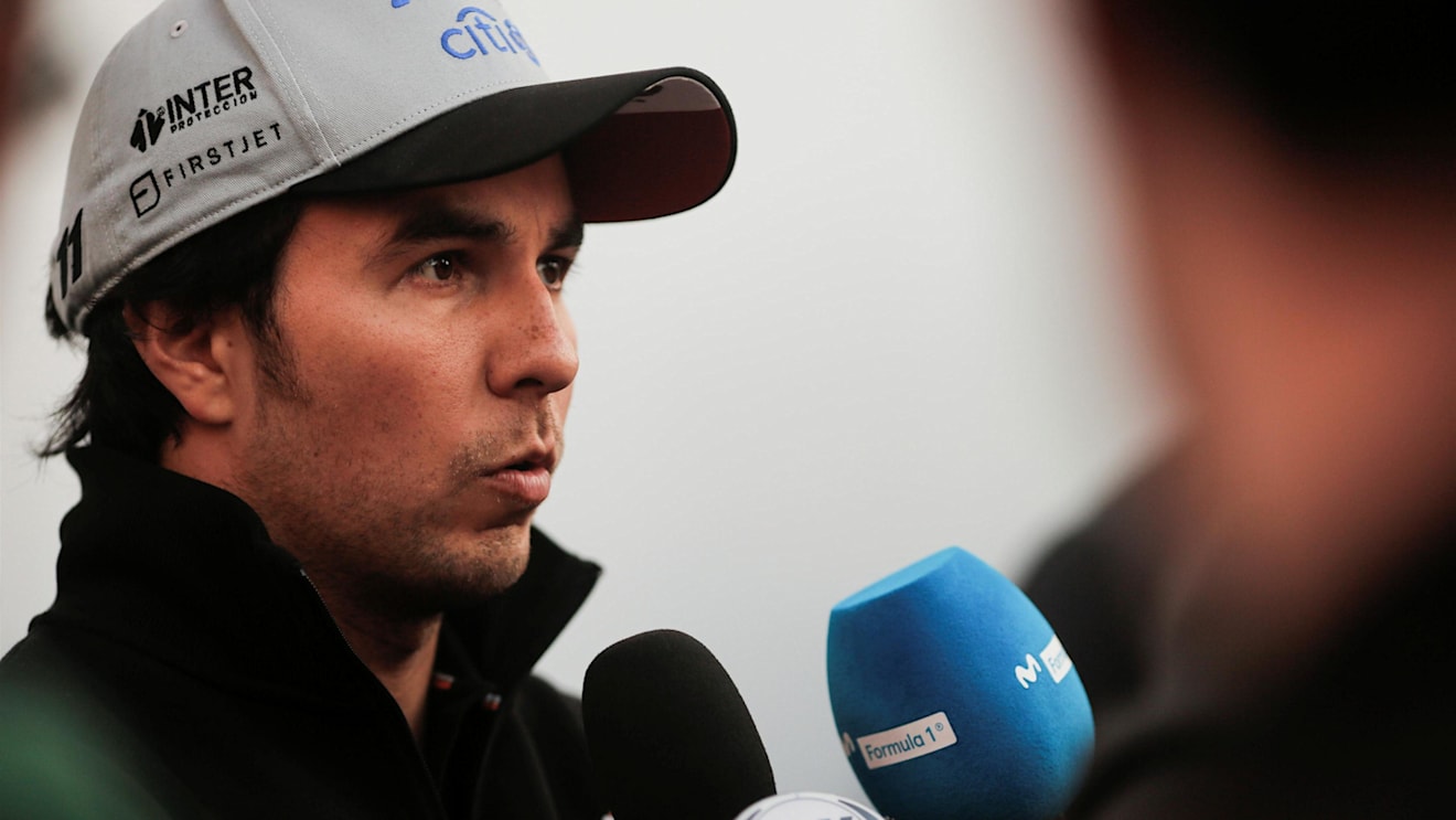Sergio Perez (MEX) Force India at Formula One Testing, Day One, Barcelona, Spain, 27 February 2017. © Sutton Images