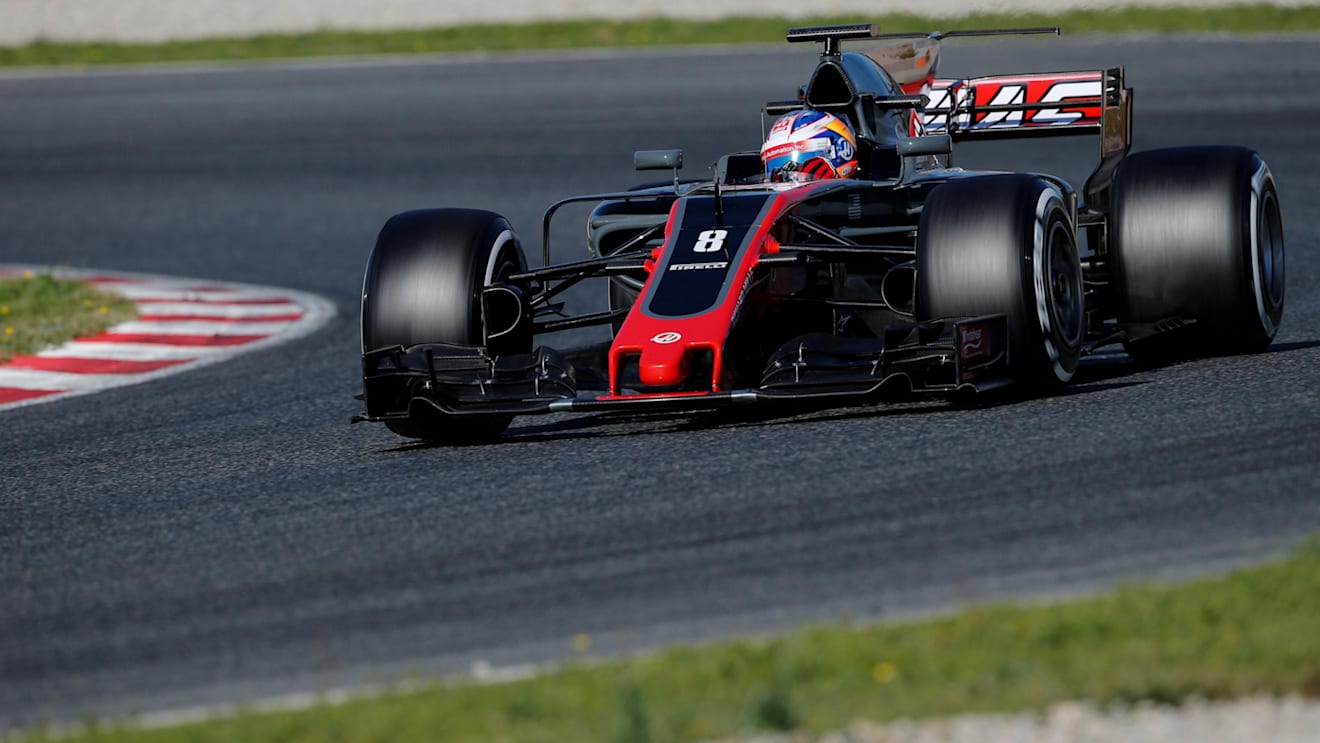 Romain Grosjean (FRA) Haas VF-17 at Formula One Testing, Day Three, Barcelona, Spain, 1 March 2017. © Sutton Images