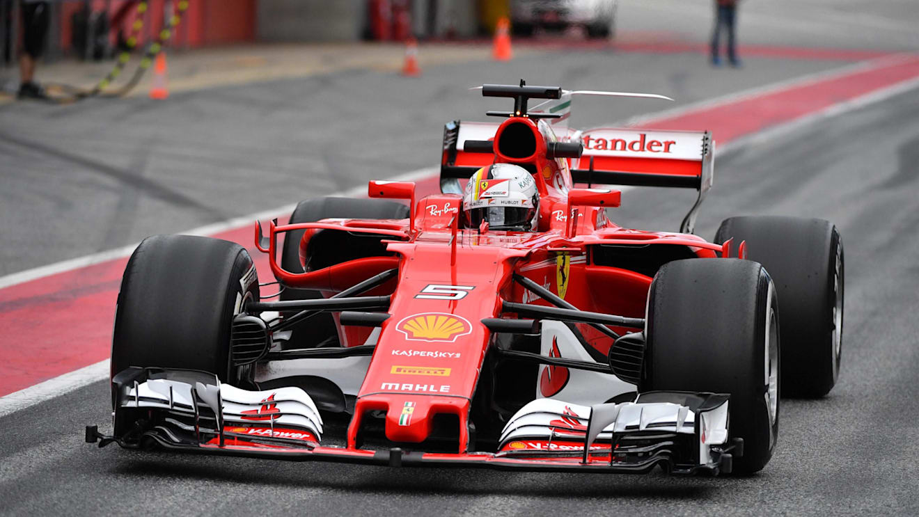 Sebastian Vettel (GER) Ferrari SF70-H at Formula One Testing, Day Three, Barcelona, Spain, 1 March 2017. © Sutton Images