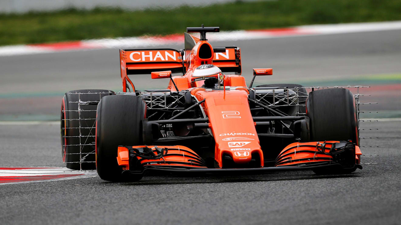 Stoffel Vandoorne (BEL) McLaren MCL32 with aero sensor at Formula One Testing, Day Two, Barcelona, Spain, 28 February 2017. © Sutton Images