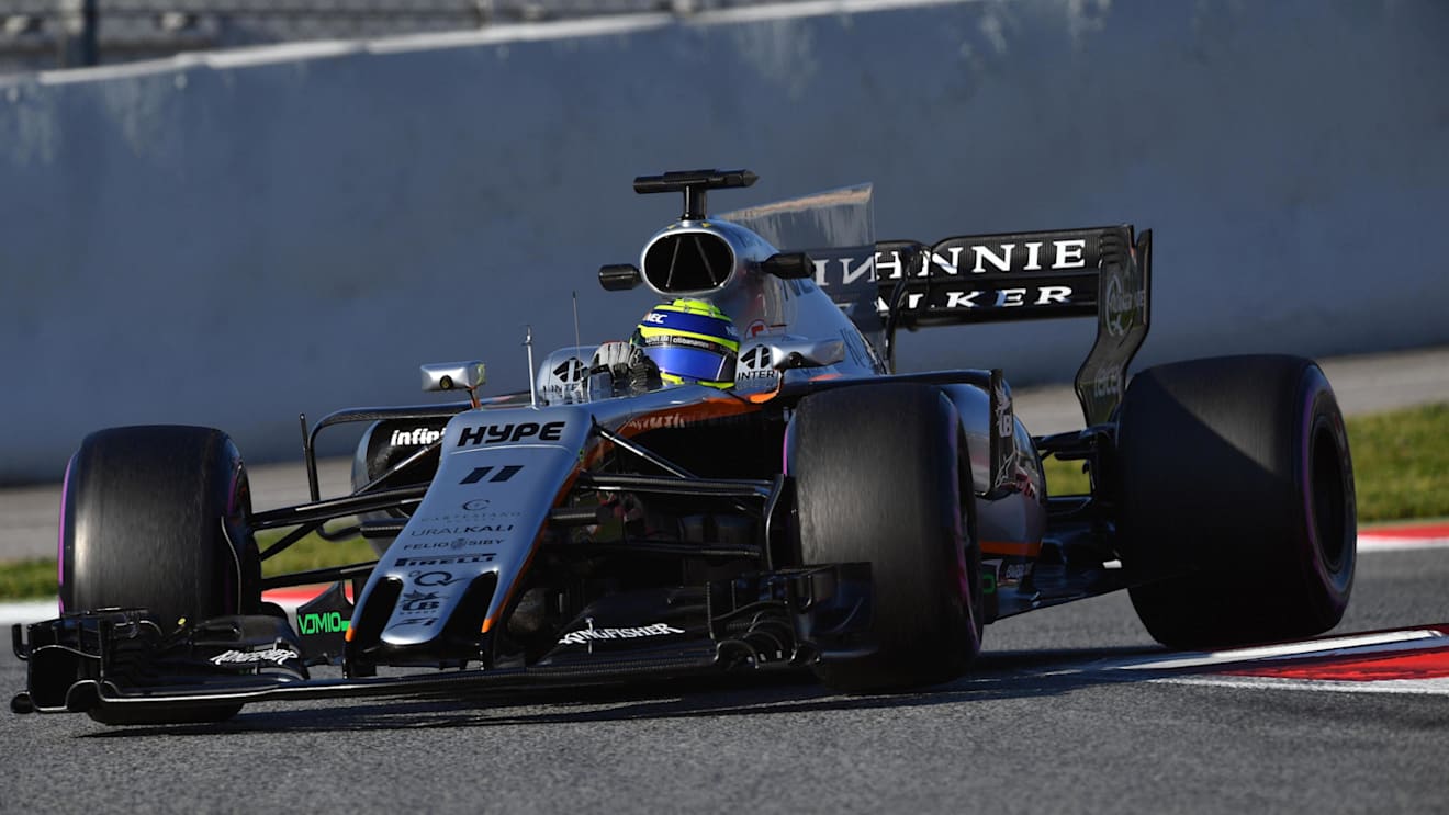 Sergio Perez (MEX) Force India VJM10 at Formula One Testing, Day Four, Barcelona, Spain, 10 March 2017. © Sutton Images