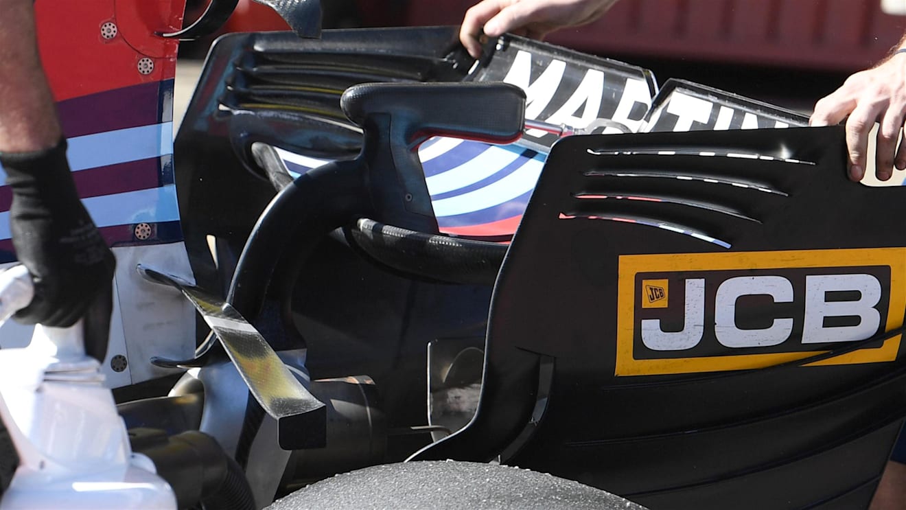 Williams FW40 rear wing at Formula One Testing, Day Four, Barcelona, Spain, 10 March 2017. © Sutton Images