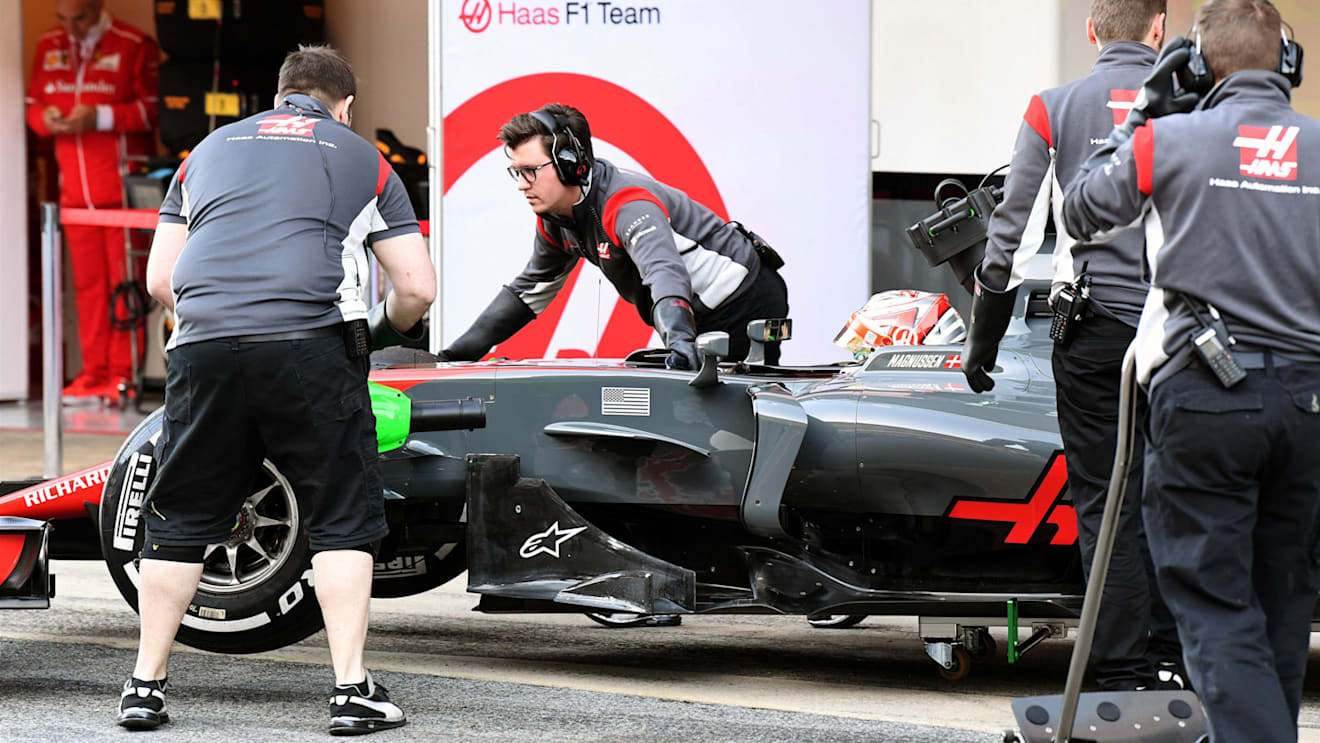 Kevin Magnussen (DEN) Haas VF-17 at Formula One Testing, Day One, Barcelona, Spain, 7 March 2017. © Sutton Images
