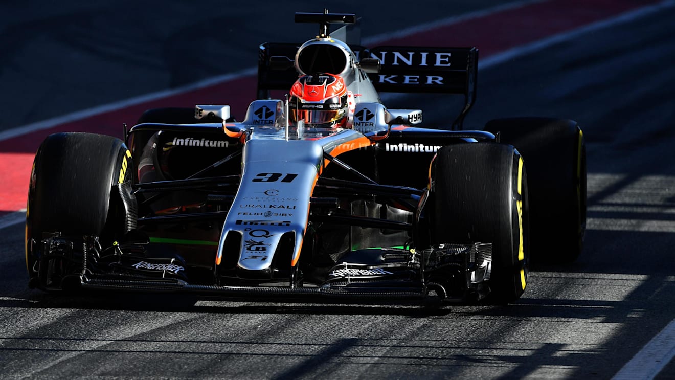 Esteban Ocon (FRA) Force India VJM10 at Formula One Testing, Day One, Barcelona, Spain, 7 March 2017. © Sutton Images