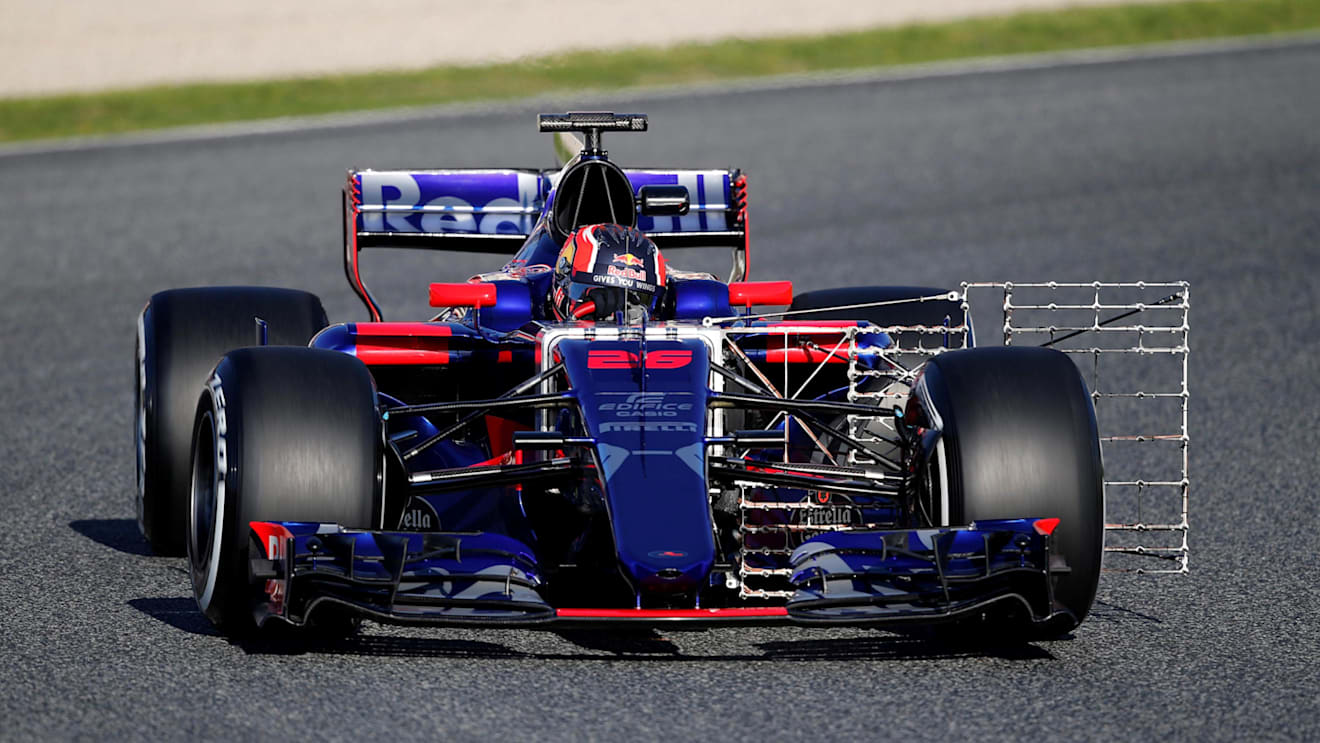 Daniil Kvyat (RUS) Scuderia Toro Rosso STR12 with aero sensor at Formula One Testing, Day One, Barcelona, Spain, 7 March 2017. © Sutton Images
