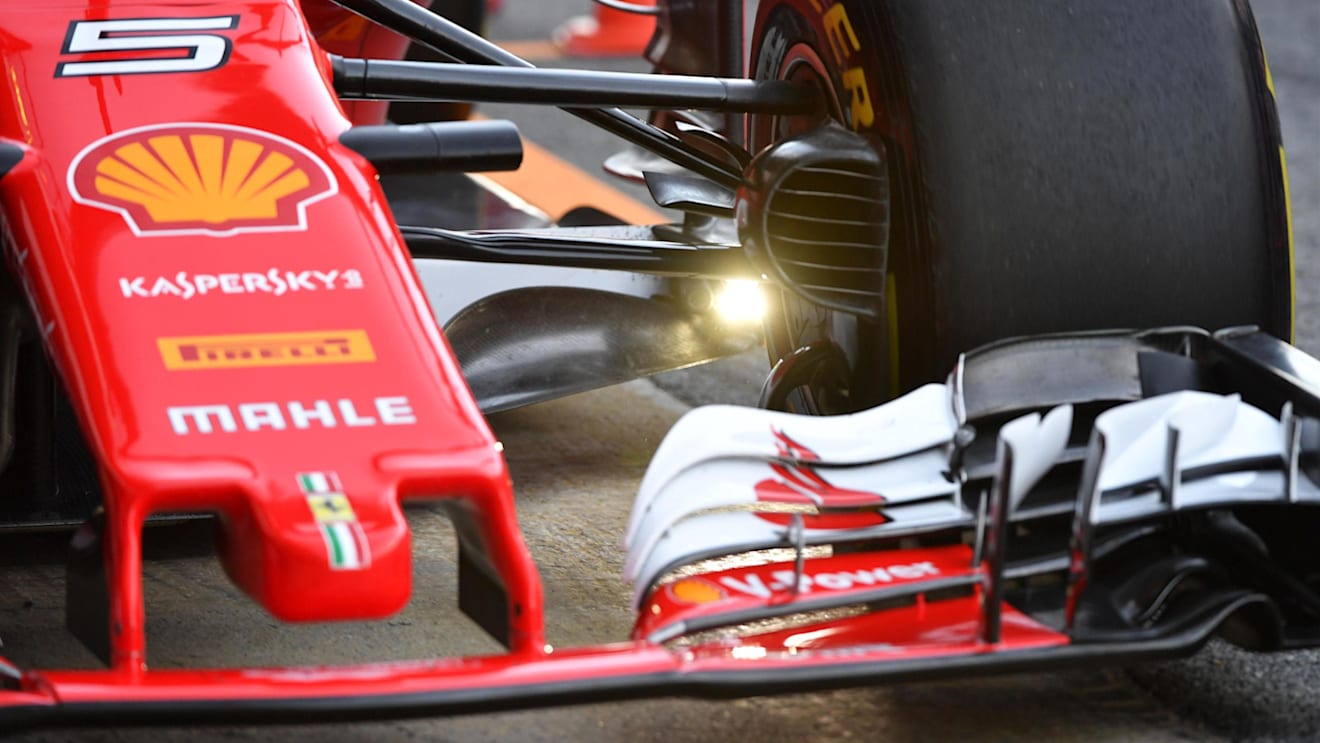 Ferrari SF70-H sensor detail at Formula One Testing, Day One, Barcelona, Spain, 7 March 2017. © Sutton Images