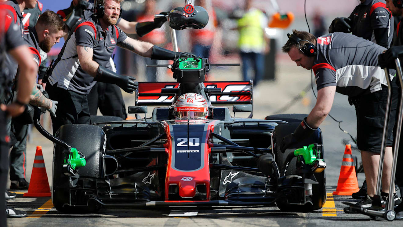Kevin Magnussen (DEN) Haas VF-17 at Formula One Testing, Day Three, Barcelona, Spain, 9 March 2017. © Sutton Images