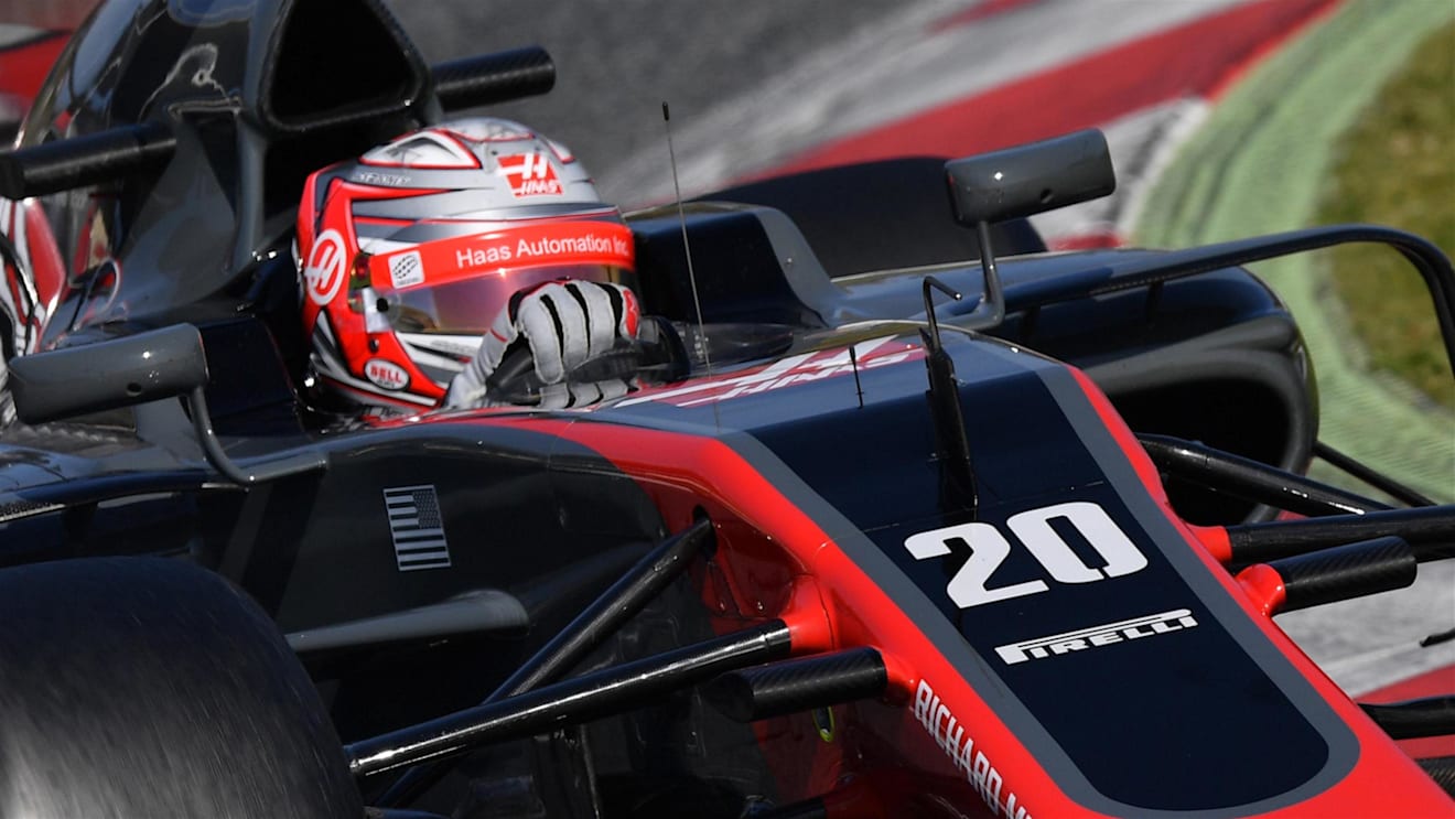 Kevin Magnussen (DEN) Haas VF-17 at Formula One Testing, Day Three, Barcelona, Spain, 9 March 2017. © Sutton Images