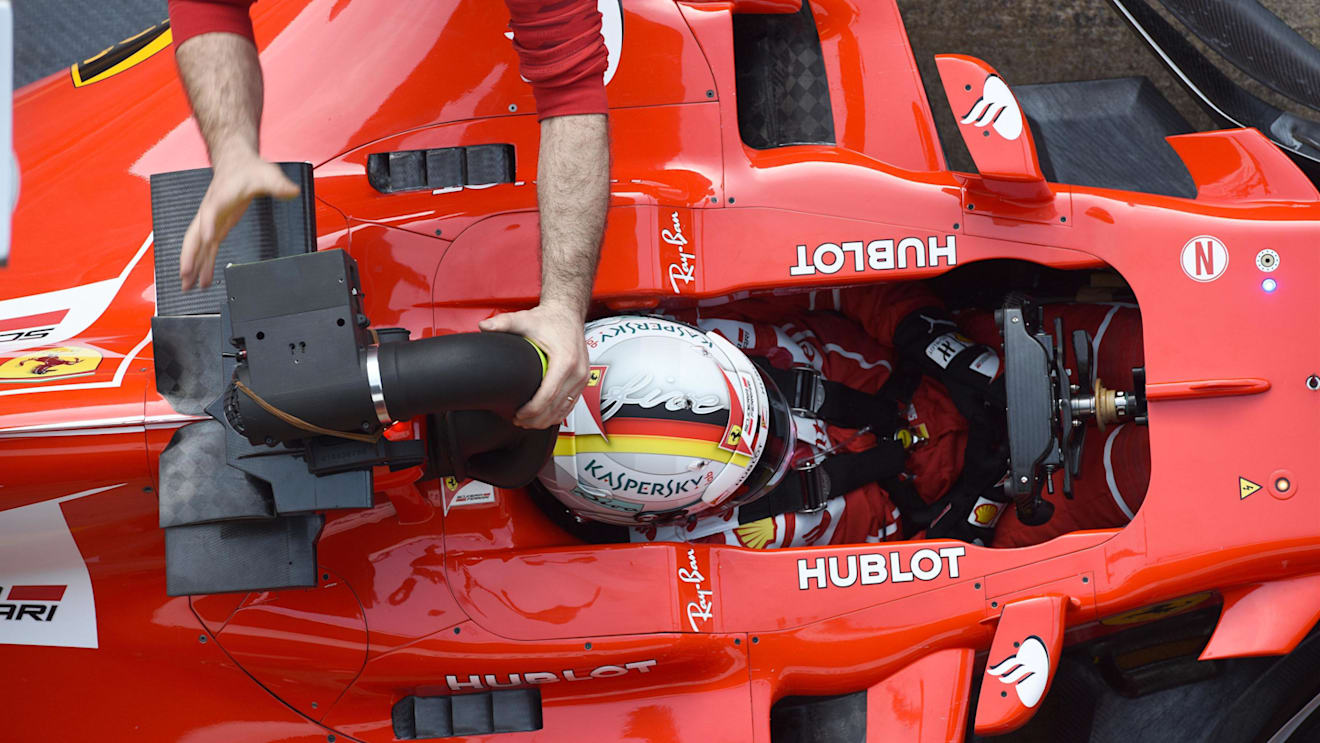 Sebastian Vettel (GER) Ferrari SF70-H at Formula One Testing, Day Three, Barcelona, Spain, 9 March 2017. © Sutton Images
