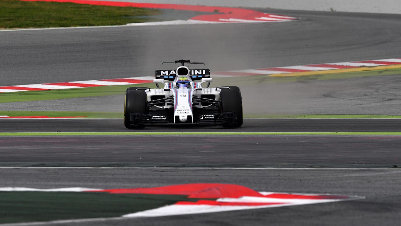 Felipe Massa (BRA) Williams FW40 runs wide at Formula One Testing, Day Two, Barcelona, Spain, 8 March 2017. © Sutton Images