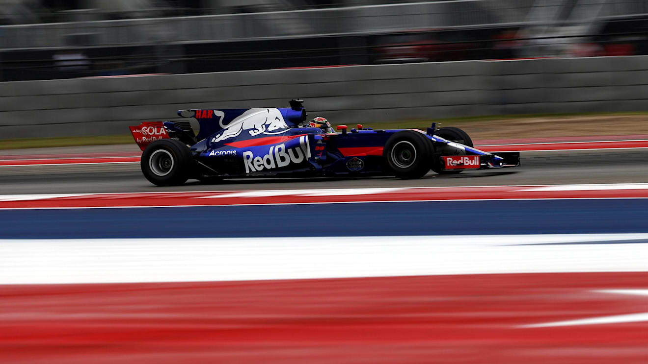 Brendon Hartley (NZL) Scuderia Toro Rosso STR12 at Formula One World Championship, Rd17, United States Grand Prix, Practice, Circuit of the Americas, Austin, Texas, USA, Friday 20 October 2017. © Manuel Goria/Sutton Images