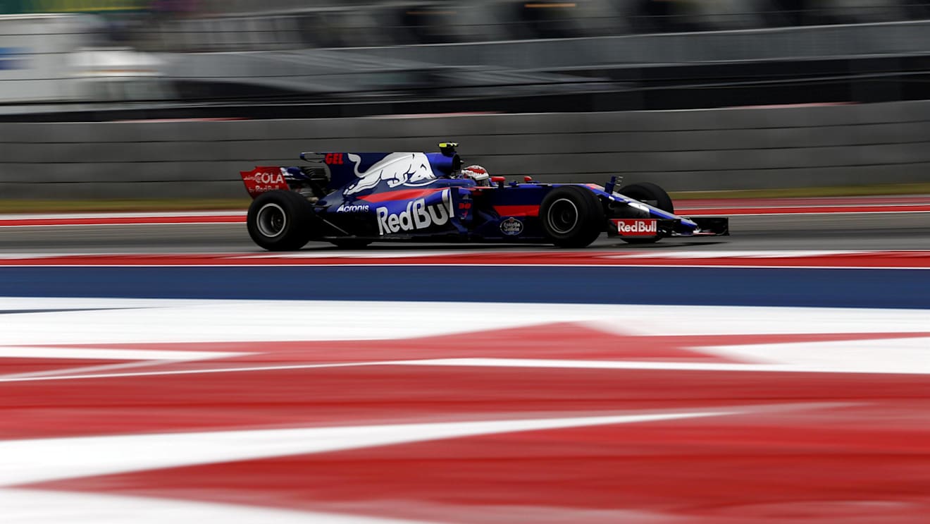 Sean Gelael (INA) Scuderia Toro Rosso STR12 at Formula One World Championship, Rd17, United States Grand Prix, Practice, Circuit of the Americas, Austin, Texas, USA, Friday 20 October 2017. © Manuel Goria/Sutton Images