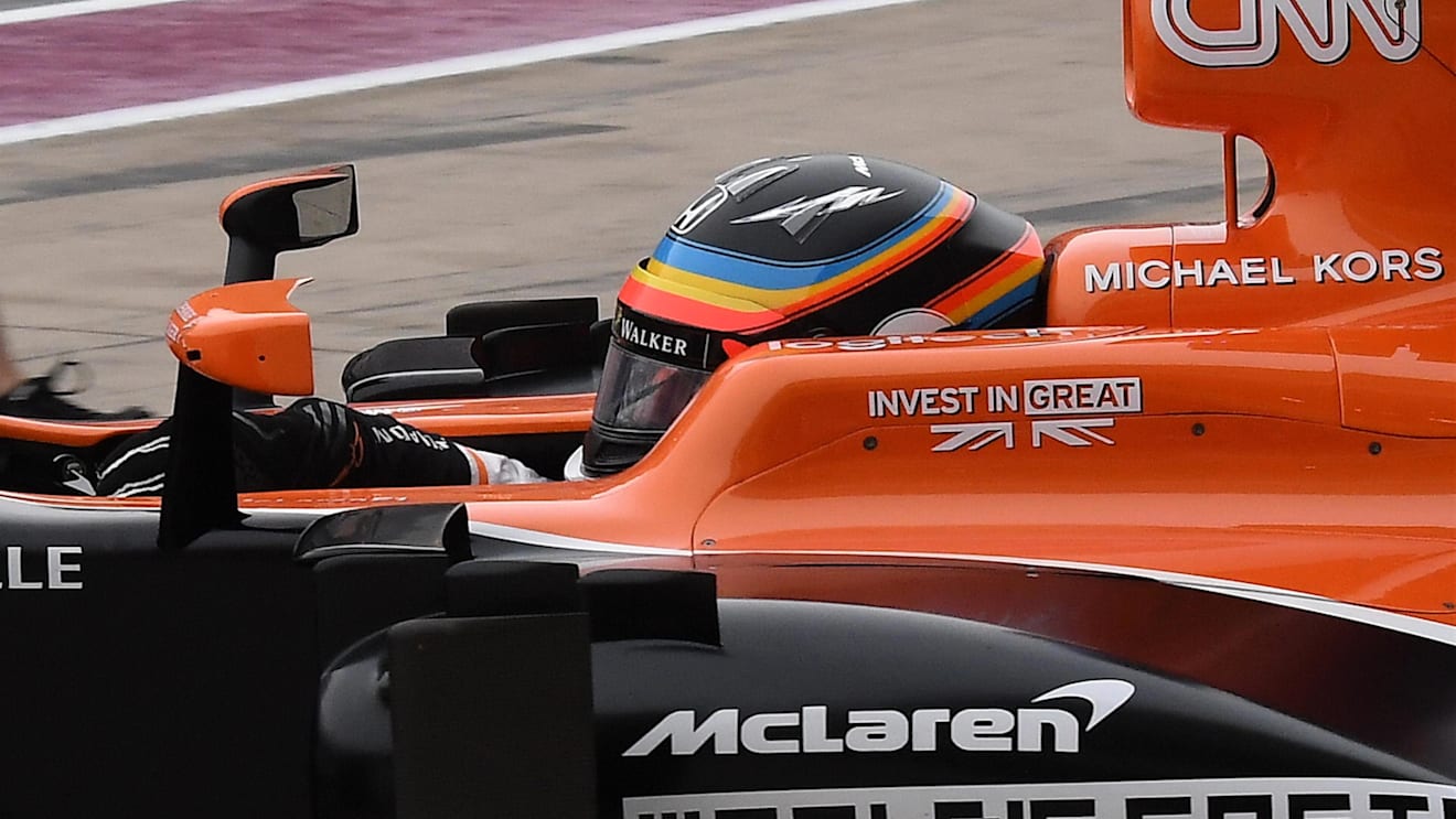 Fernando Alonso (ESP) McLaren MCL32 at Formula One World Championship, Rd17, United States Grand Prix, Practice, Circuit of the Americas, Austin, Texas, USA, Friday 20 October 2017. © Manuel Goria/Sutton Images