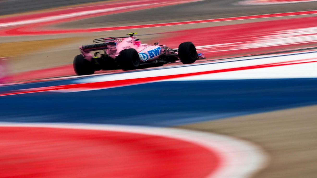 Esteban Ocon (FRA) Force India VJM10 at Formula One World Championship, Rd17, United States Grand Prix, Practice, Circuit of the Americas, Austin, Texas, USA, Friday 20 October 2017. © Manuel Goria/Sutton Images