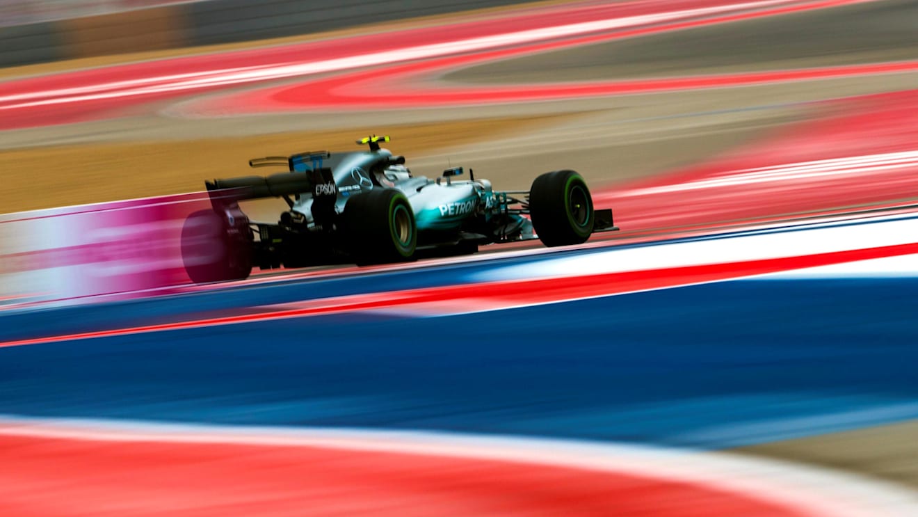 Valtteri Bottas (FIN) Mercedes-Benz F1 W08 Hybrid at Formula One World Championship, Rd17, United States Grand Prix, Practice, Circuit of the Americas, Austin, Texas, USA, Friday 20 October 2017. © Manuel Goria/Sutton Images