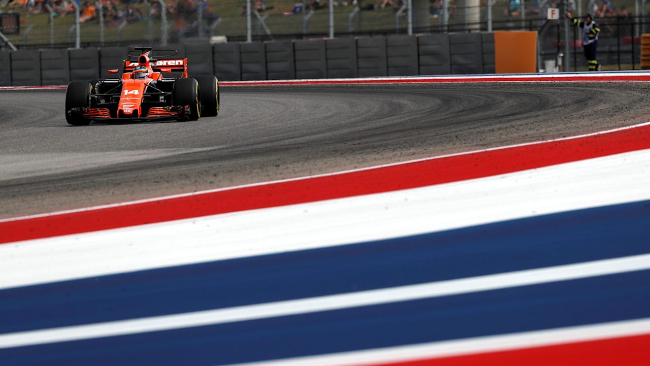 Fernando Alonso (ESP) McLaren MCL32 at Formula One World Championship, Rd17, United States Grand Prix, Practice, Circuit of the Americas, Austin, Texas, USA, Friday 20 October 2017. © Manuel Goria/Sutton Images