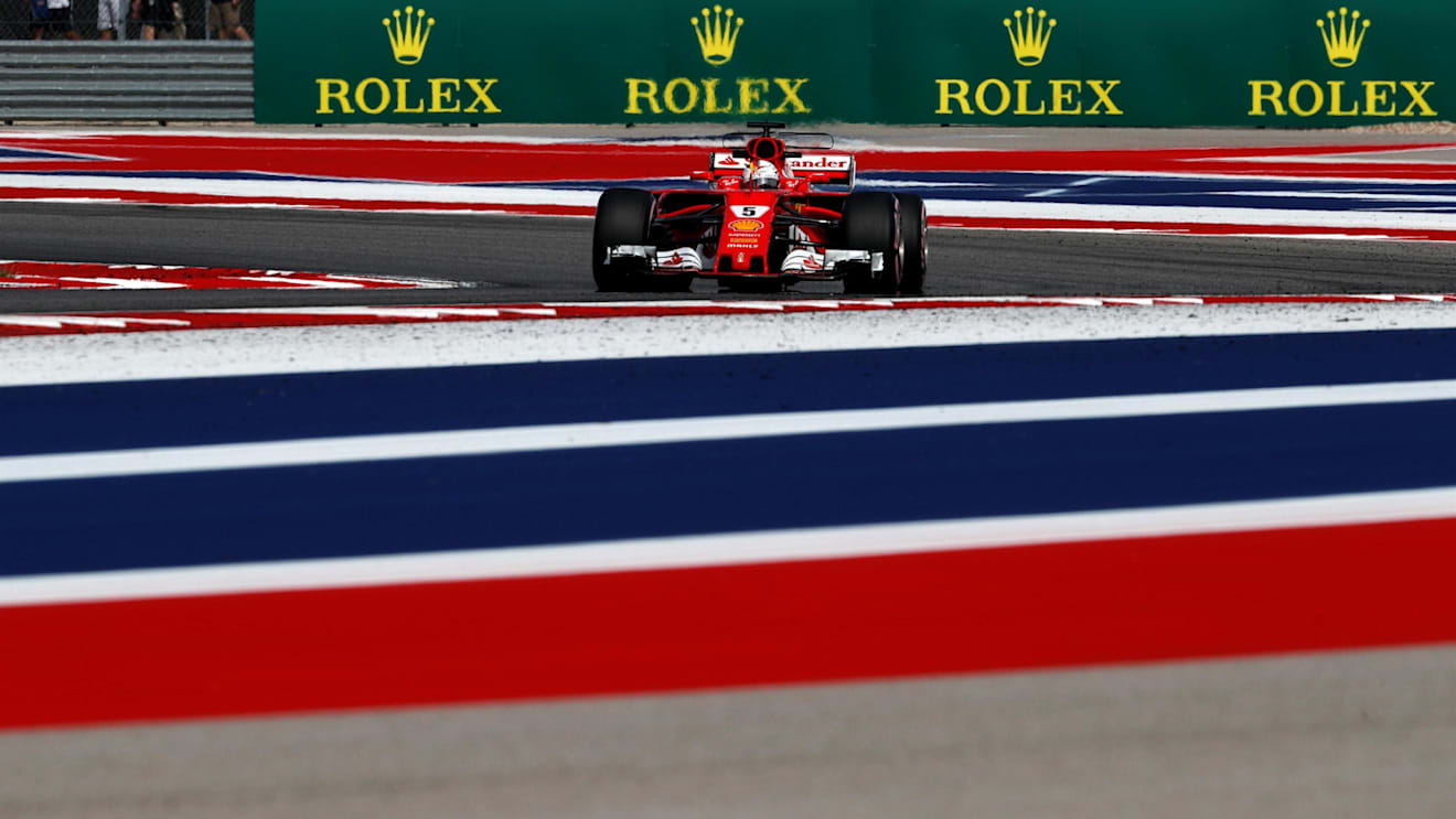 Sebastian Vettel (GER) Ferrari SF70-H at Formula One World Championship, Rd17, United States Grand Prix, Practice, Circuit of the Americas, Austin, Texas, USA, Friday 20 October 2017. © Manuel Goria/Sutton Images