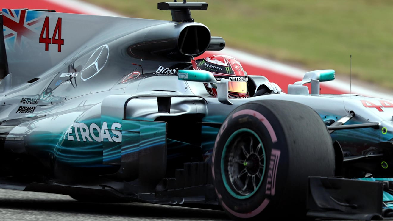 Lewis Hamilton (GBR) Mercedes-Benz F1 W08 Hybrid at Formula One World Championship, Rd17, United States Grand Prix, Practice, Circuit of the Americas, Austin, Texas, USA, Friday 20 October 2017. © Kym Illman/Sutton Images
