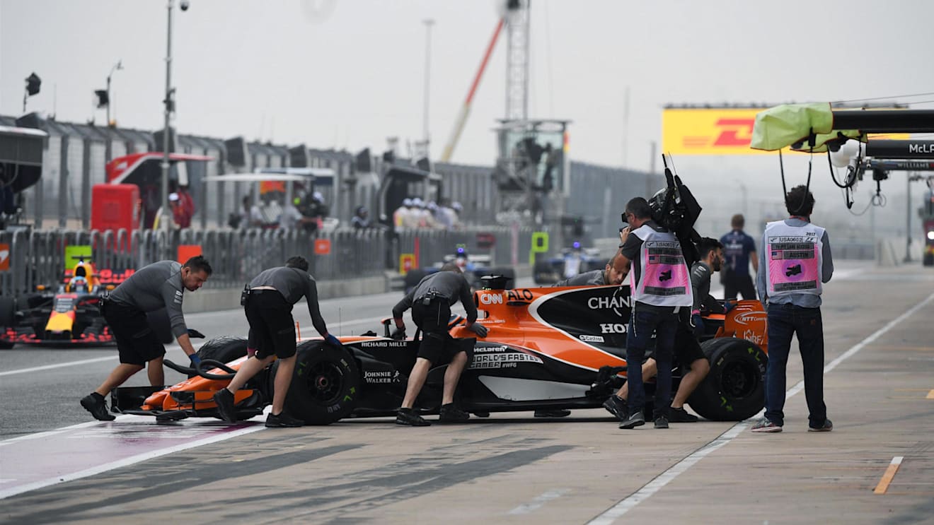 Fernando Alonso (ESP) McLaren MCL32 at Formula One World Championship, Rd17, United States Grand Prix, Practice, Circuit of the Americas, Austin, Texas, USA, Friday 20 October 2017. © Mark Sutton/Sutton Images