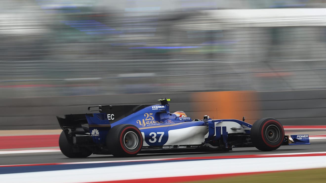 Charles Leclerc (MON) Sauber C36 at Formula One World Championship, Rd17, United States Grand Prix, Practice, Circuit of the Americas, Austin, Texas, USA, Friday 20 October 2017. © Kym Illman/Sutton Images