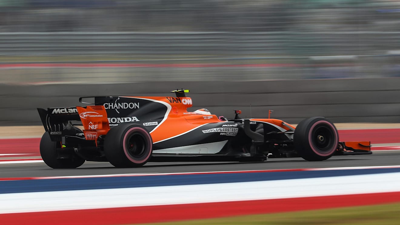 Stoffel Vandoorne (BEL) McLaren MCL32 at Formula One World Championship, Rd17, United States Grand Prix, Practice, Circuit of the Americas, Austin, Texas, USA, Friday 20 October 2017. © Kym Illman/Sutton Images