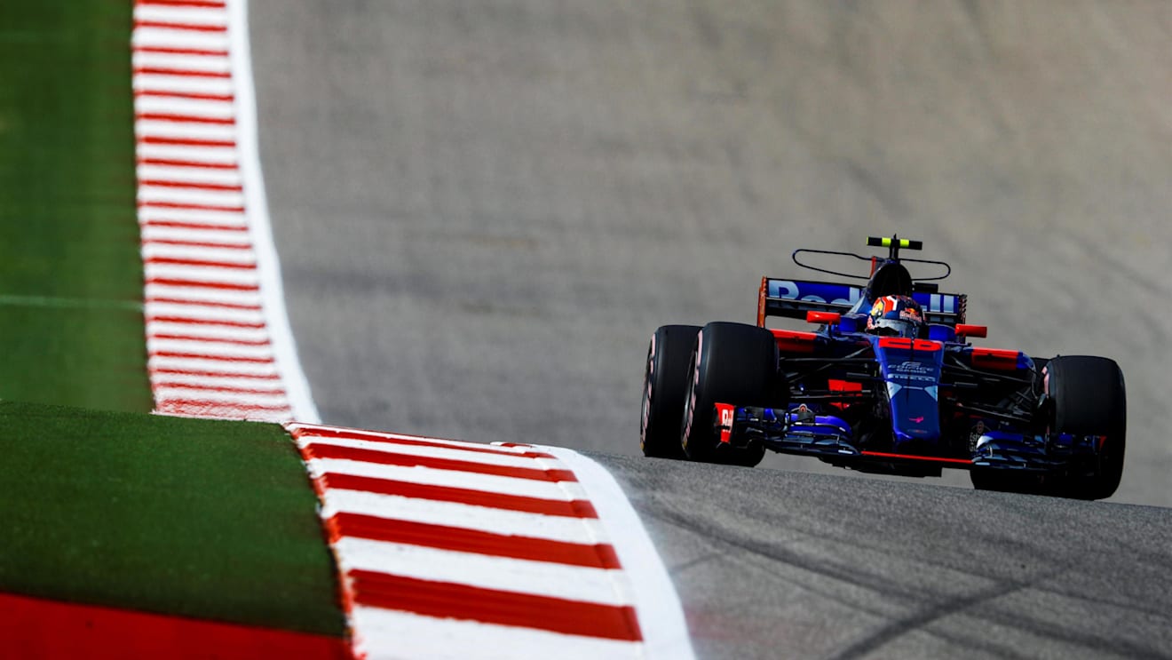 Daniil Kvyat (RUS) Scuderia Toro Rosso STR12 at Formula One World Championship, Rd17, United States Grand Prix, Practice, Circuit of the Americas, Austin, Texas, USA, Friday 20 October 2017. © Steven Tee/LAT/Sutton Images