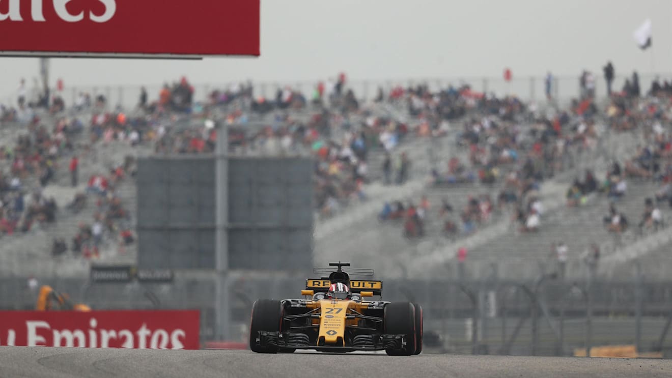 Nico Hulkenberg (GER) Renault Sport F1 Team RS17 at Formula One World Championship, Rd17, United States Grand Prix, Practice, Circuit of the Americas, Austin, Texas, USA, Friday 20 October 2017. © Kym Illman/Sutton Images