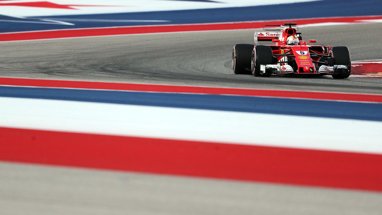 Sebastian Vettel (GER) Ferrari SF70-H at Formula One World Championship, Rd17, United States Grand Prix, Qualifying, Circuit of the Americas, Austin, Texas, USA, Saturday 21 October 2017. © Kym Illman/Sutton Images