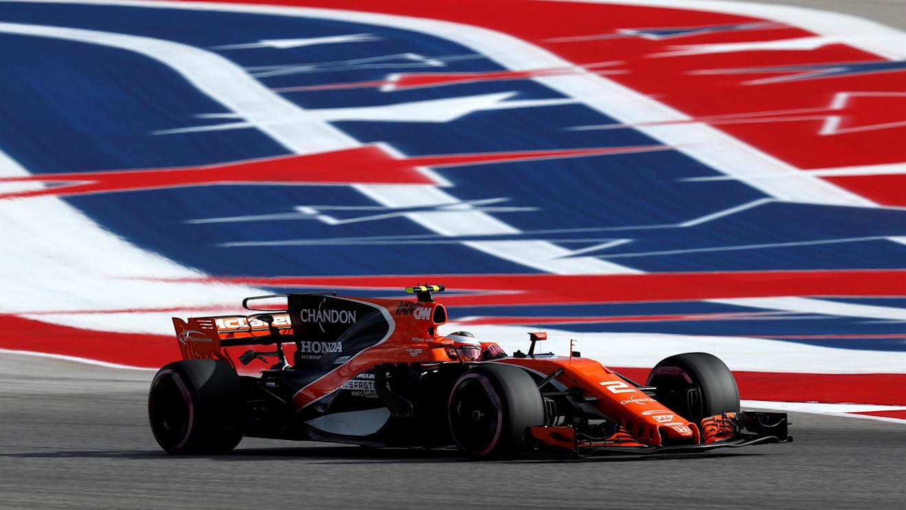 Stoffel Vandoorne (BEL) McLaren MCL32 at Formula One World Championship, Rd17, United States Grand Prix, Qualifying, Circuit of the Americas, Austin, Texas, USA, Saturday 21 October 2017. © Manuel Goria/Sutton Images
