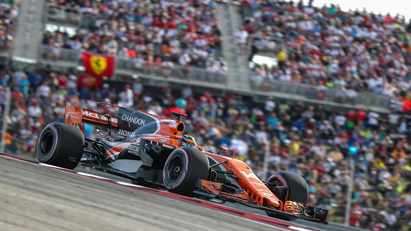 Fernando Alonso (ESP) McLaren MCL32 at Formula One World Championship, Rd17, United States Grand Prix, Qualifying, Circuit of the Americas, Austin, Texas, USA, Saturday 21 October 2017. © Kym Illman/Sutton Images