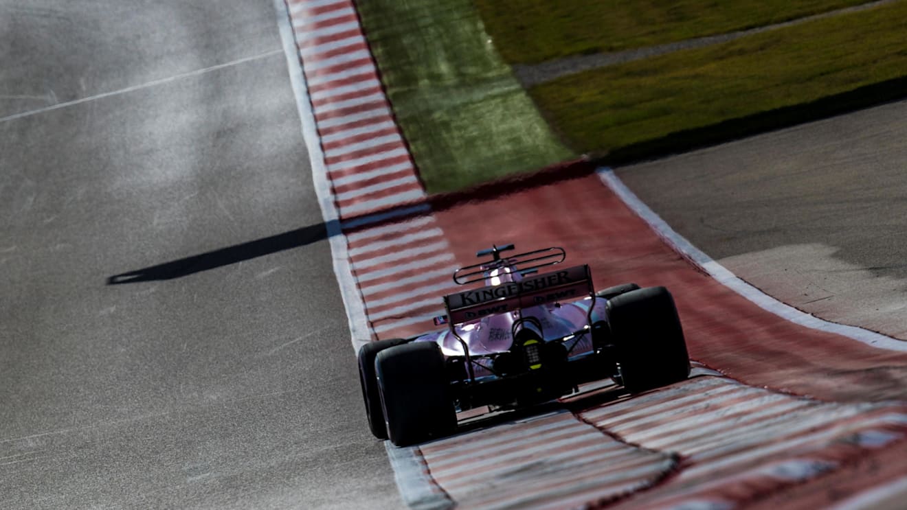 Sergio Perez (MEX) Force India VJM10 at Formula One World Championship, Rd17, United States Grand Prix, Qualifying, Circuit of the Americas, Austin, Texas, USA, Saturday 21 October 2017. © Manuel Goria/Sutton Images