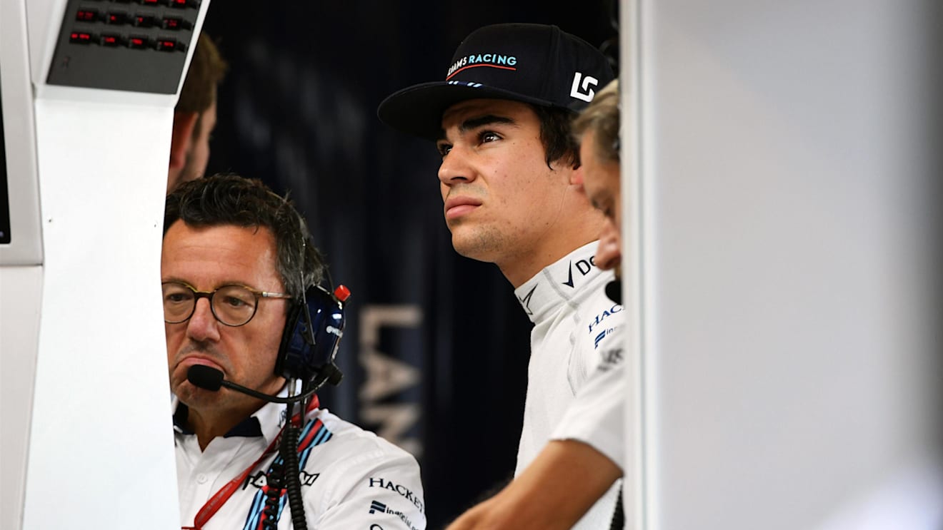 Lance Stroll (CDN) Williams and Luca Baldisserri (ITA) Williams at Formula One World Championship, Rd17, United States Grand Prix, Qualifying, Circuit of the Americas, Austin, Texas, USA, Saturday 21 October 2017. © Mark Sutton/Sutton Images