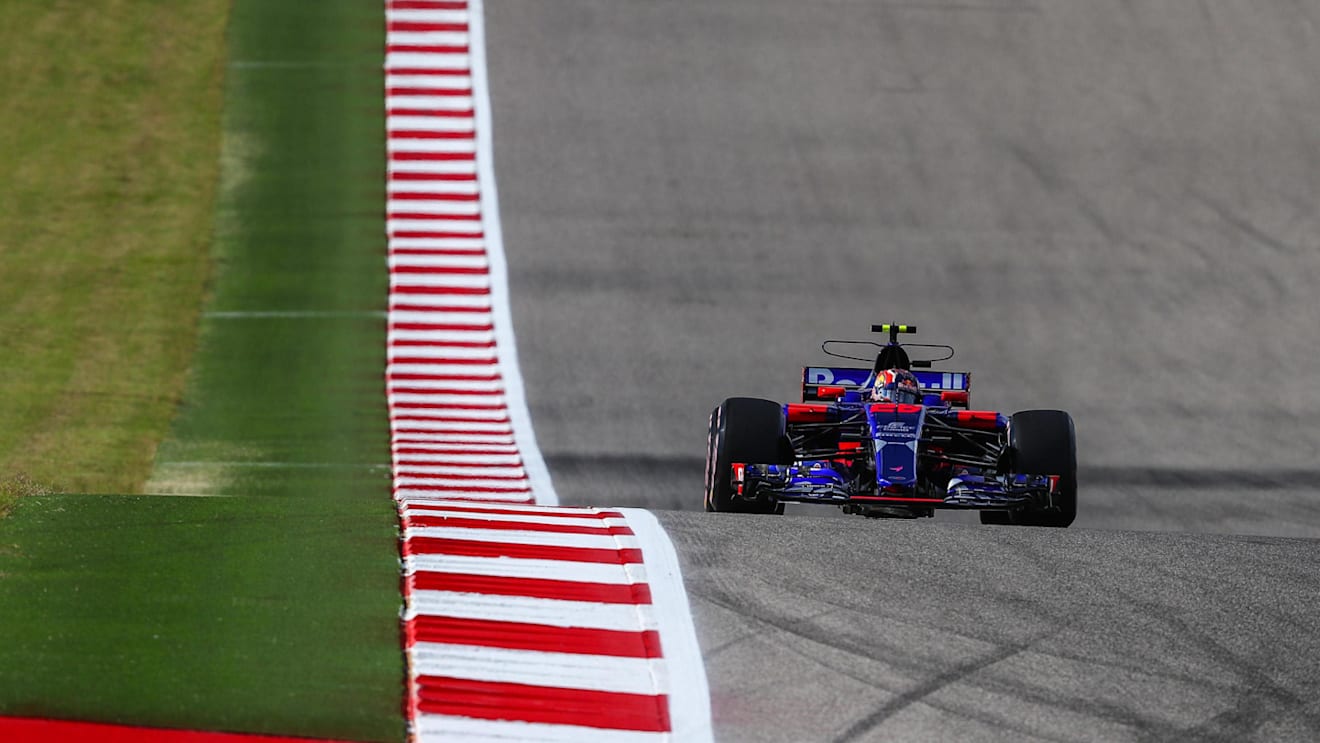Daniil Kvyat (RUS) Scuderia Toro Rosso STR12 at Formula One World Championship, Rd17, United States Grand Prix, Qualifying, Circuit of the Americas, Austin, Texas, USA, Saturday 21 October 2017. © Kym Illman/Sutton Images