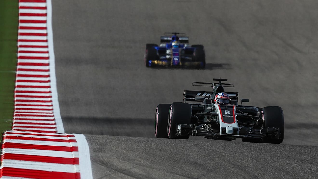 Romain Grosjean (FRA) Haas VF-17 at Formula One World Championship, Rd17, United States Grand Prix, Qualifying, Circuit of the Americas, Austin, Texas, USA, Saturday 21 October 2017. © Kym Illman/Sutton Images