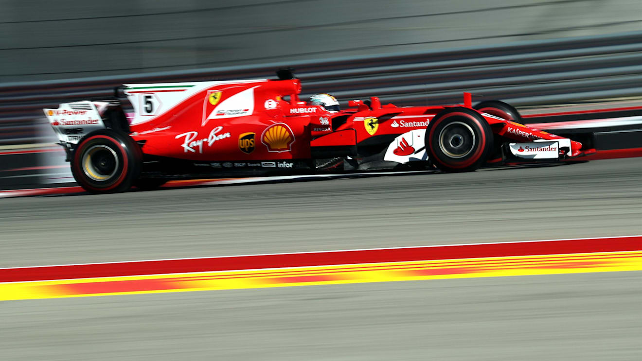 Sebastian Vettel (GER) Ferrari SF70-H at Formula One World Championship, Rd17, United States Grand Prix, Race, Circuit of the Americas, Austin, Texas, USA, Sunday 22 October 2017. © Kym Illman/Sutton Images
