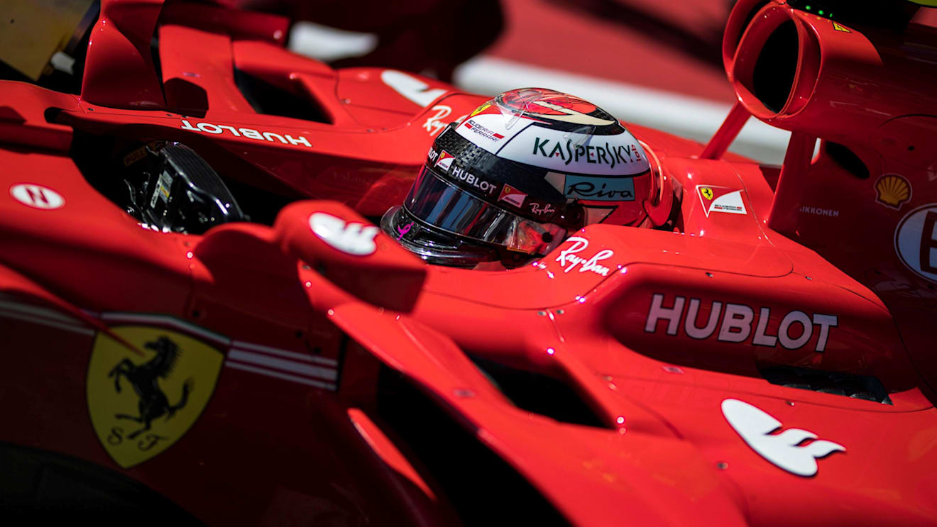 Kimi Raikkonen (FIN) Ferrari SF70-H on the grid at Formula One World Championship, Rd17, United States Grand Prix, Race, Circuit of the Americas, Austin, Texas, USA, Sunday 22 October 2017. © Manuel Goria/Sutton Images