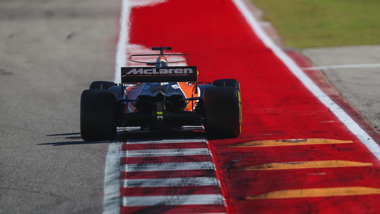 Fernando Alonso (ESP) McLaren MCL32 at Formula One World Championship, Rd17, United States Grand Prix, Race, Circuit of the Americas, Austin, Texas, USA, Sunday 22 October 2017. © Kym Illman/Sutton Images