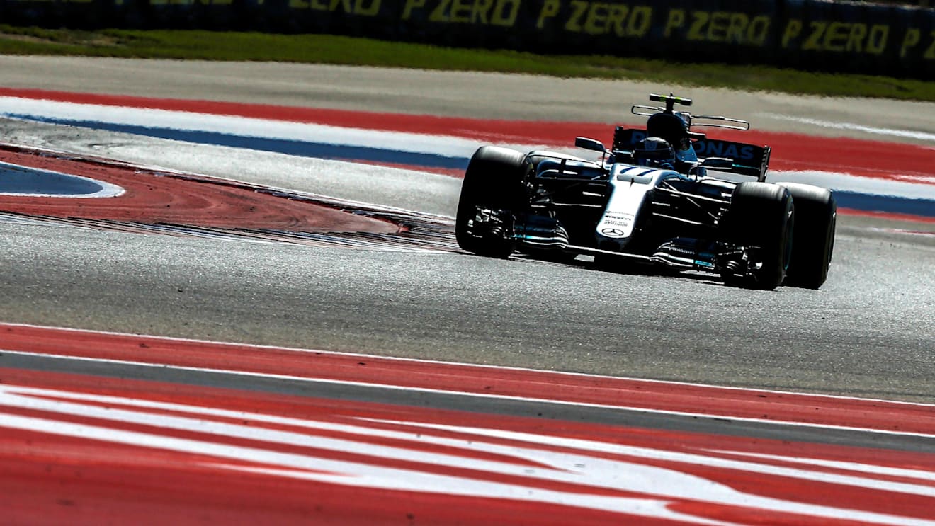 Valtteri Bottas (FIN) Mercedes-Benz F1 W08 Hybrid at Formula One World Championship, Rd17, United States Grand Prix, Race, Circuit of the Americas, Austin, Texas, USA, Sunday 22 October 2017. © Manuel Goria/Sutton Images