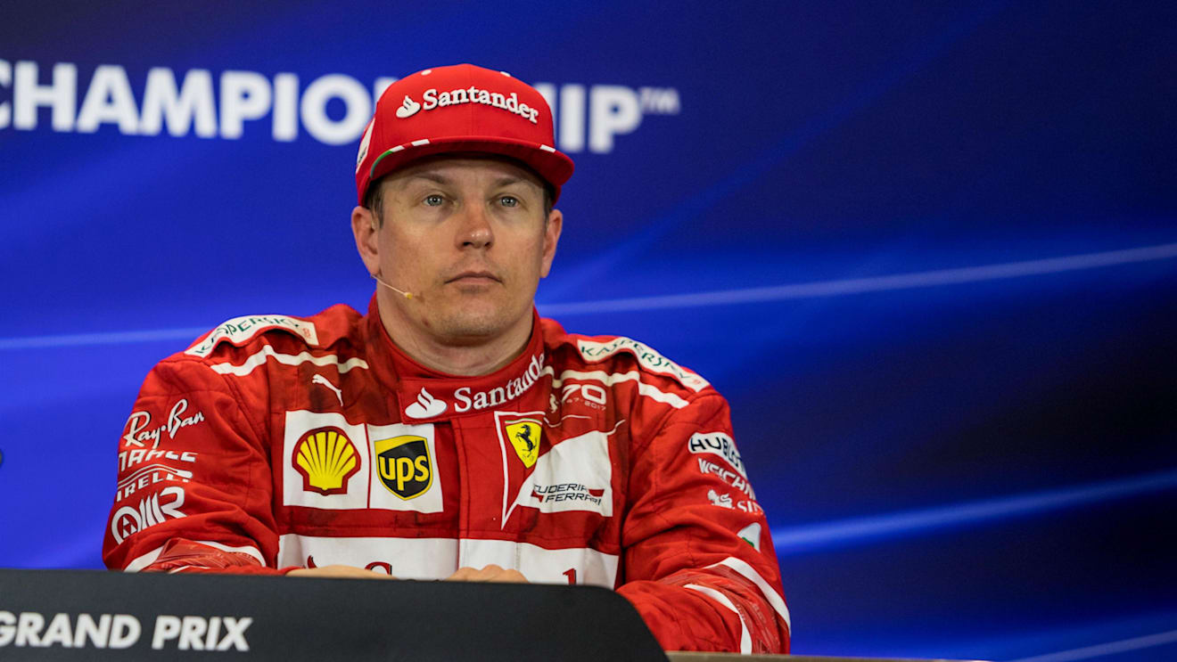Kimi Raikkonen (FIN) Ferrari in the Press Conference at Formula One World Championship, Rd17, United States Grand Prix, Race, Circuit of the Americas, Austin, Texas, USA, Sunday 22 October 2017. © Manuel Goria/Sutton Images