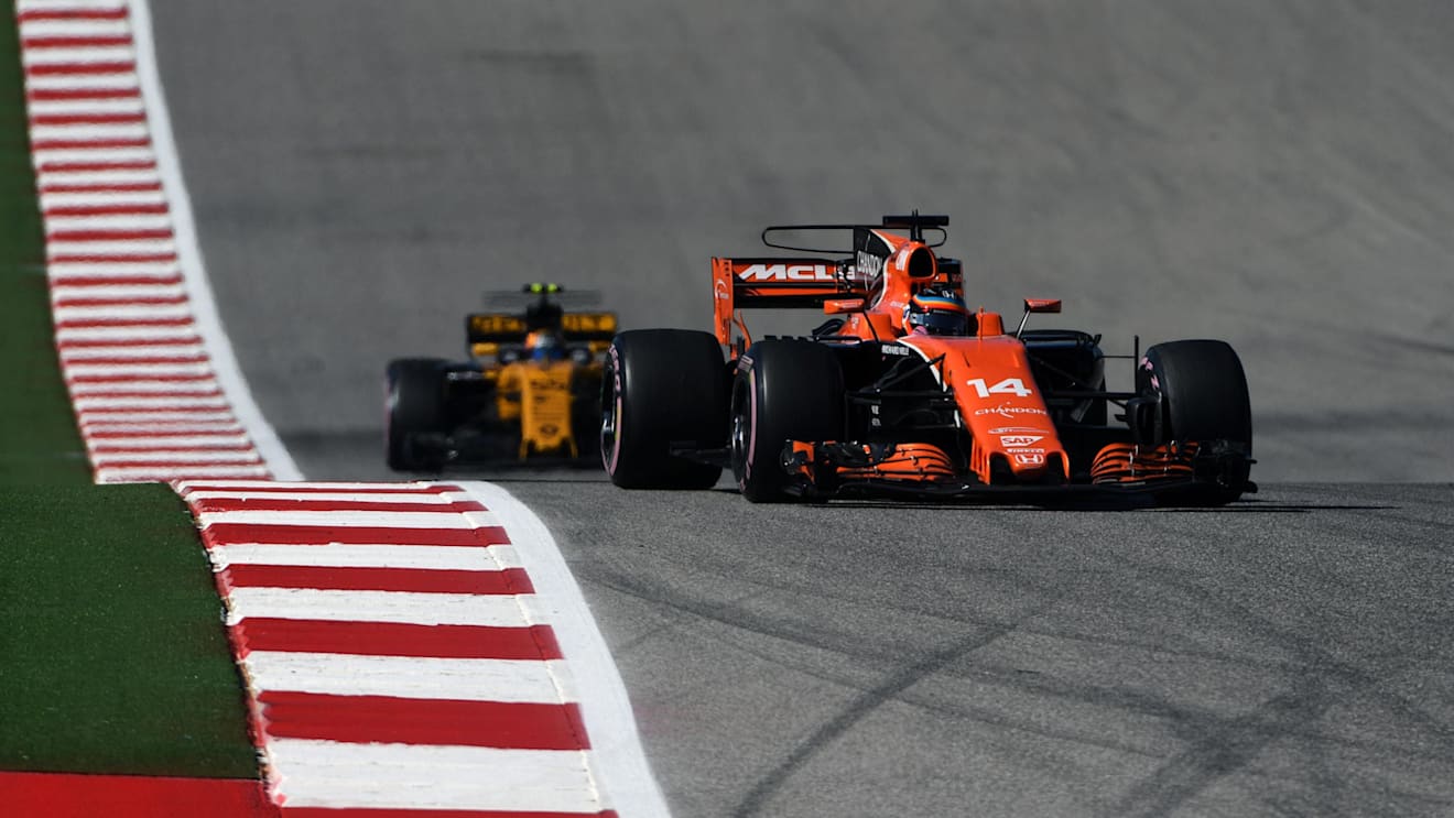 Fernando Alonso (ESP) McLaren MCL32 at Formula One World Championship, Rd17, United States Grand Prix, Race, Circuit of the Americas, Austin, Texas, USA, Sunday 22 October 2017. © Mark Sutton/Sutton Images