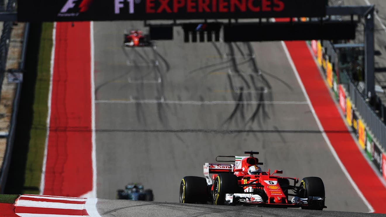 Sebastian Vettel (GER) Ferrari SF70-H at Formula One World Championship, Rd17, United States Grand Prix, Race, Circuit of the Americas, Austin, Texas, USA, Sunday 22 October 2017. © Mark Sutton/Sutton Images