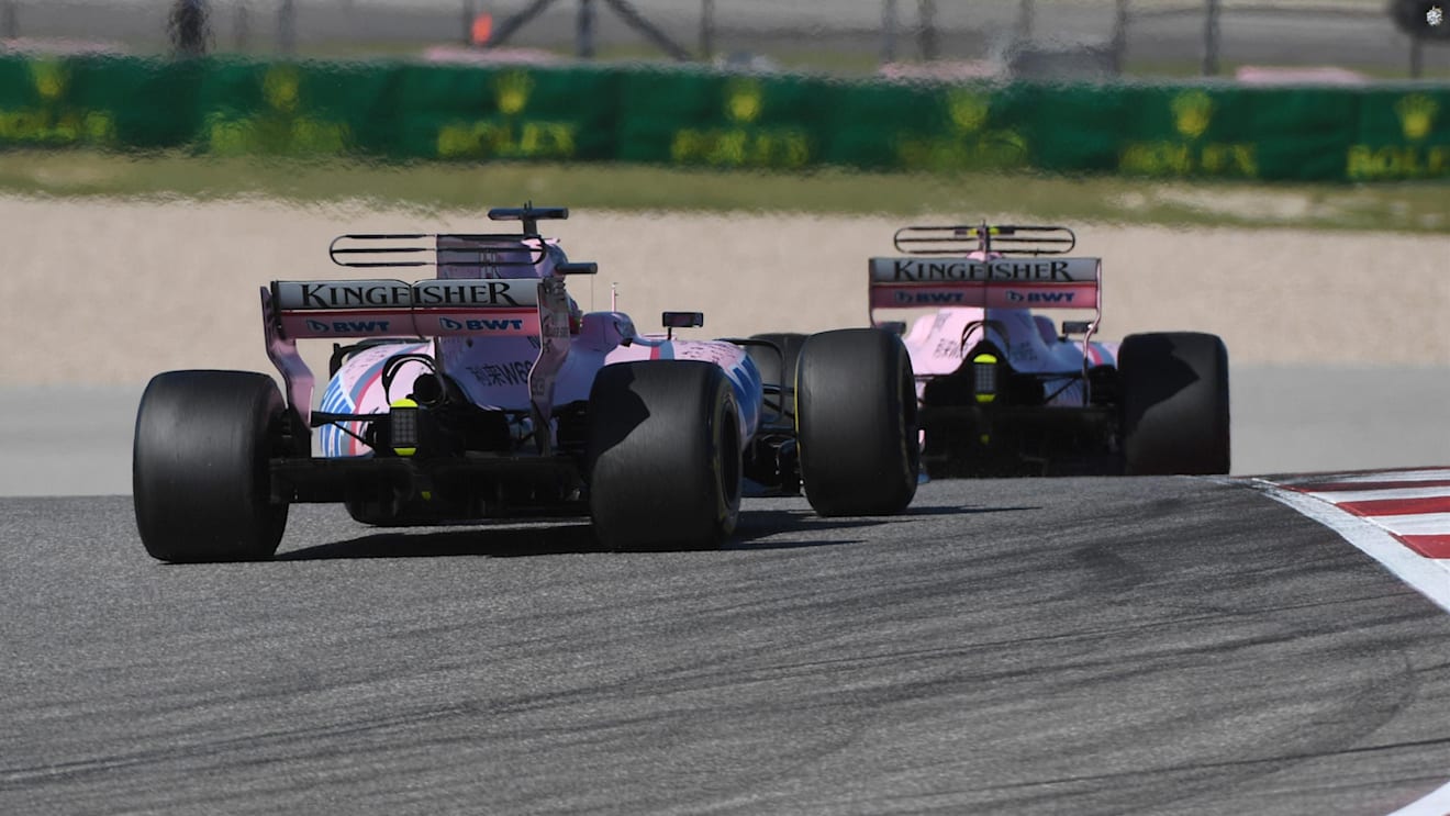 Sergio Perez (MEX) Force India VJM10 at Formula One World Championship, Rd17, United States Grand Prix, Race, Circuit of the Americas, Austin, Texas, USA, Sunday 22 October 2017. © Mark Sutton/Sutton Images