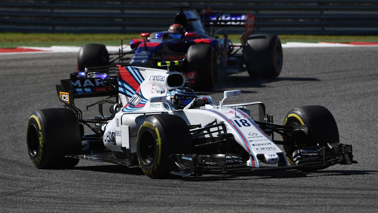 Lance Stroll (CDN) Williams FW40 at Formula One World Championship, Rd17, United States Grand Prix, Race, Circuit of the Americas, Austin, Texas, USA, Sunday 22 October 2017. © Mark Sutton/Sutton Images